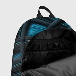 Рюкзак Тёмно-синяя диагональная клетка, цвет: 3D-принт — фото 2