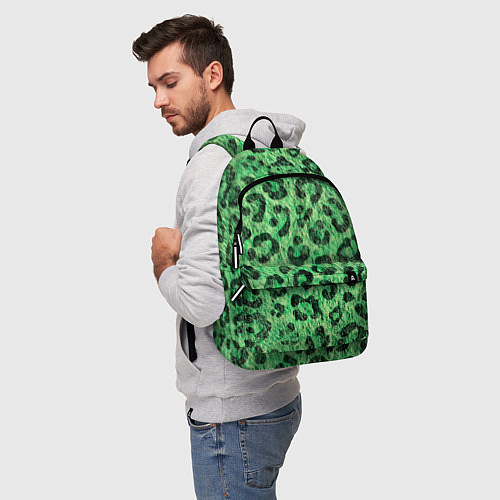 Рюкзак Зелёный леопард паттерн / 3D-принт – фото 5