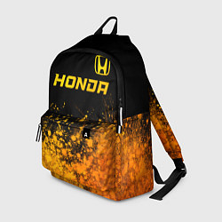 Рюкзак Honda - gold gradient посередине, цвет: 3D-принт