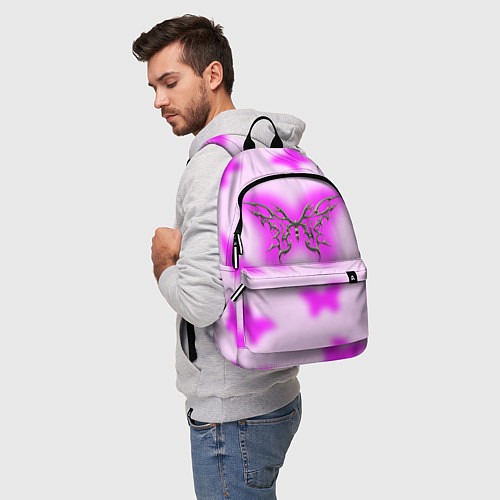 Рюкзак Y2K purple butterfly / 3D-принт – фото 5