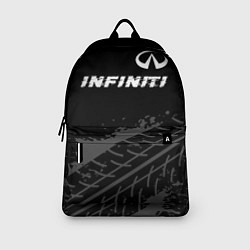 Рюкзак Infiniti speed на темном фоне со следами шин посер, цвет: 3D-принт — фото 2