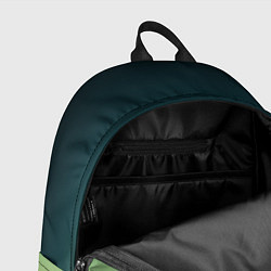 Рюкзак Темно-зеленый и желтый градиент, цвет: 3D-принт — фото 2