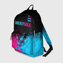 Рюкзак OneRepublic - neon gradient посередине, цвет: 3D-принт