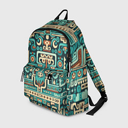 Рюкзак Абстрактный паттерн в ацтекском стиле, цвет: 3D-принт