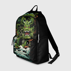 Рюкзак Зеленый дракон символ года, цвет: 3D-принт