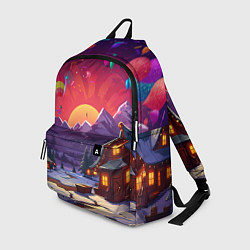 Рюкзак Новогодний закат, цвет: 3D-принт