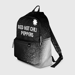 Рюкзак Red Hot Chili Peppers glitch на темном фоне посере, цвет: 3D-принт