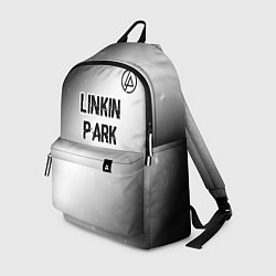 Рюкзак Linkin Park glitch на светлом фоне посередине, цвет: 3D-принт