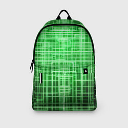 Рюкзак Зелёные неоновые полосы киберпанк, цвет: 3D-принт — фото 2