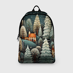 Рюкзак Ночной снегопад в лесу, цвет: 3D-принт — фото 2