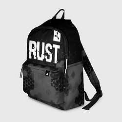 Рюкзак Rust glitch на темном фоне посередине, цвет: 3D-принт