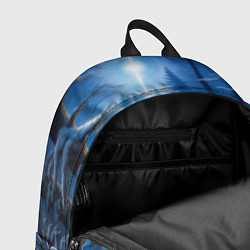 Рюкзак Волк в зимнем ночном лесу, цвет: 3D-принт — фото 2