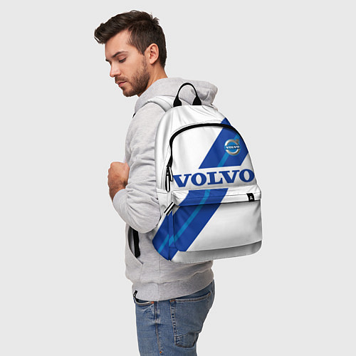Рюкзак Volvo - white and blue / 3D-принт – фото 5