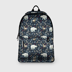 Рюкзак Акварельные медведи и олени, цвет: 3D-принт — фото 2