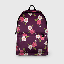 Рюкзак Цветочный паттерн в розовых оттенках, цвет: 3D-принт — фото 2