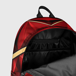 Рюкзак Золотые ленты на красном фоне, цвет: 3D-принт — фото 2
