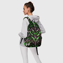 Рюкзак Зелёная кибер броня, цвет: 3D-принт — фото 2