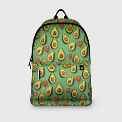Рюкзак Авокадо и сердечки, цвет: 3D-принт — фото 2