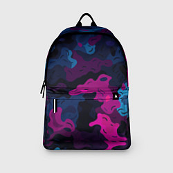 Рюкзак Синий и фиолетовый абстрактный камуфляж, цвет: 3D-принт — фото 2