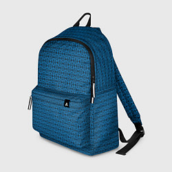 Рюкзак Тёмно-синий узоры, цвет: 3D-принт