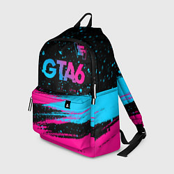 Рюкзак GTA6 - neon gradient посередине, цвет: 3D-принт