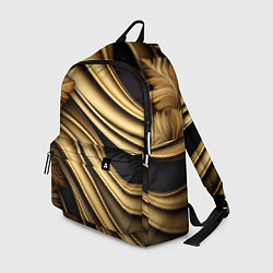 Рюкзак Золотая объемная абстракция, цвет: 3D-принт