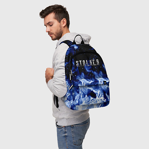 Рюкзак Stalker огненный синий стиль / 3D-принт – фото 5