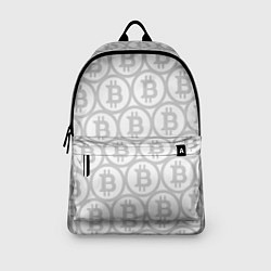 Рюкзак Биткоин патерн на белом фоне, цвет: 3D-принт — фото 2