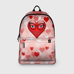 Рюкзак Сердце в очках, цвет: 3D-принт — фото 2