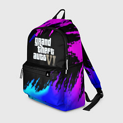 Рюкзак GTA 6 неоновые краски вайсити, цвет: 3D-принт