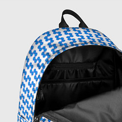 Рюкзак Синие кружки патерн, цвет: 3D-принт — фото 2