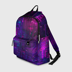 Рюкзак Неоновые огни квадратов, цвет: 3D-принт