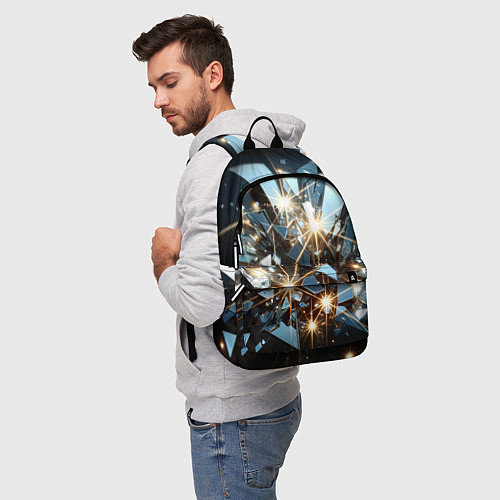 Рюкзак Текстура с осколками / 3D-принт – фото 5