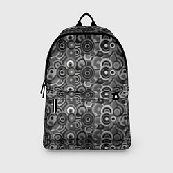 Рюкзак Черно-белый абстрактный узор круги, цвет: 3D-принт — фото 2