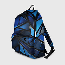 Рюкзак Синие объемные геометрические объекты, цвет: 3D-принт