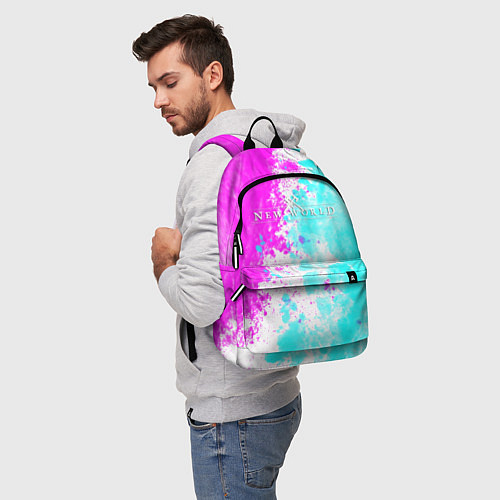 Рюкзак New world неоновые краски / 3D-принт – фото 5