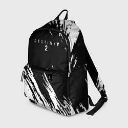 Рюкзак Destiny краски чёрно белые, цвет: 3D-принт