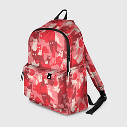 Рюкзак Розовый кошачий комуфляж, цвет: 3D-принт