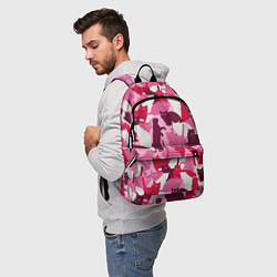 Рюкзак Розовый кошачий камуфляж, цвет: 3D-принт — фото 2