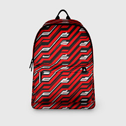 Рюкзак Киберпанк узор красный и чёрный, цвет: 3D-принт — фото 2