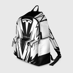 Рюкзак Tesla - black and white, цвет: 3D-принт