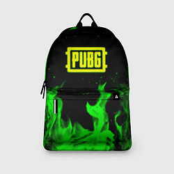 Рюкзак PUBG кислотное лого огненный стиль, цвет: 3D-принт — фото 2