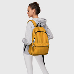 Рюкзак Жёлтый полосатый, цвет: 3D-принт — фото 2