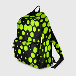 Рюкзак Зеленые соты киберпанк, цвет: 3D-принт