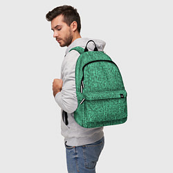 Рюкзак Мозаика нефритовый зелёный, цвет: 3D-принт — фото 2