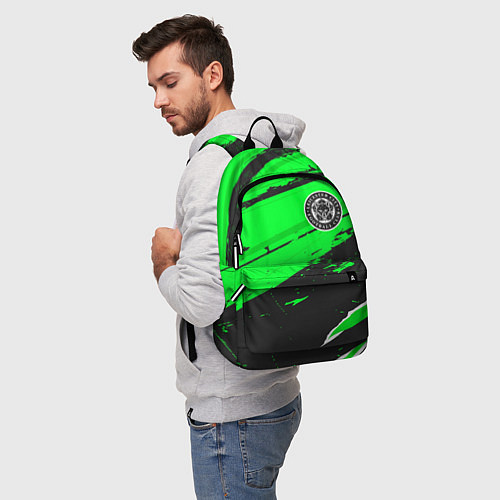 Рюкзак Leicester City sport green / 3D-принт – фото 5
