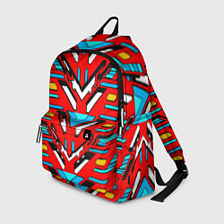 Рюкзак Красно-синяя техно броня, цвет: 3D-принт