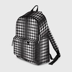 Рюкзак Паттерн черных и белых квадратов, цвет: 3D-принт
