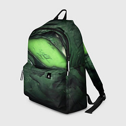 Рюкзак Разрез на зеленой абстракции, цвет: 3D-принт
