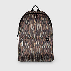 Рюкзак Светло-коричневый паттерн полосочки, цвет: 3D-принт — фото 2